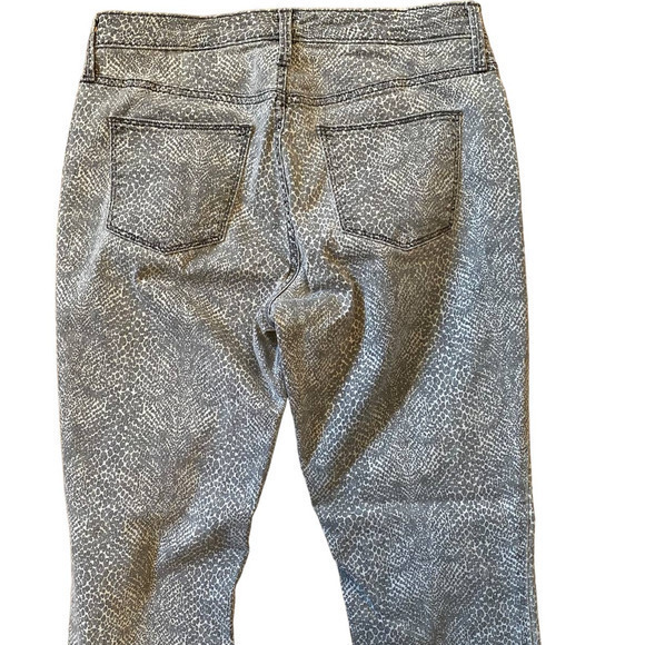 Universal Thread Grey‎ White Snake Pattern Denim Jeans Straight Leg 12 - Picture 4 of 12